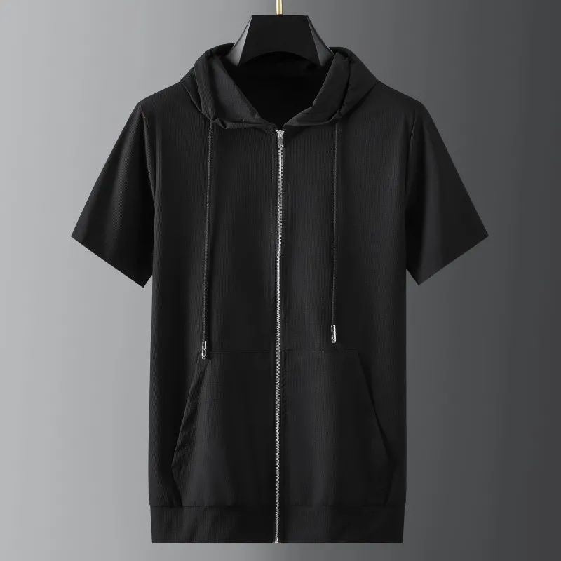 Ensemble deux pièces pantalon léger à manches courtes pour hommes