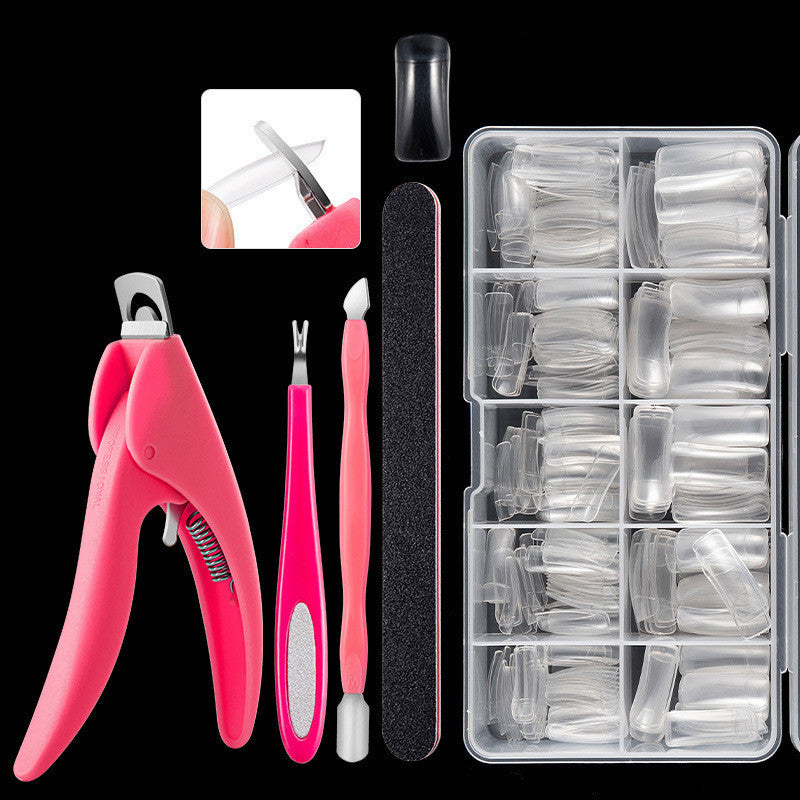 Professional French Nail Tips - 500 Pieces Acrylic Material | Classic French Manicure Collection