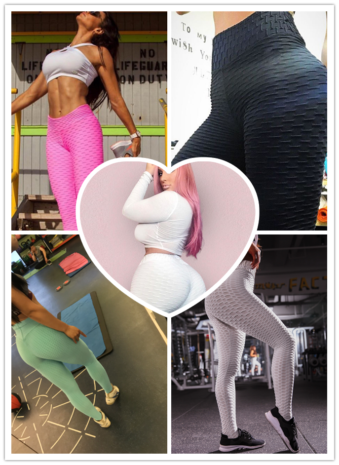 Booty Lifting Anti Cellulite Scrunch Leggings utan ficka