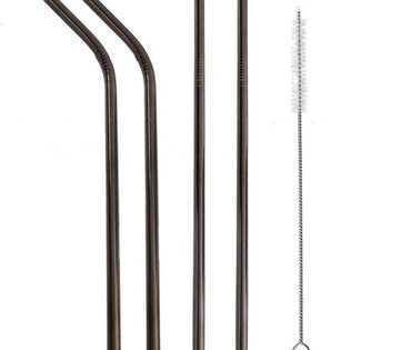 Colorful Reusable Stainless Steel Straws 4PCS/Pack