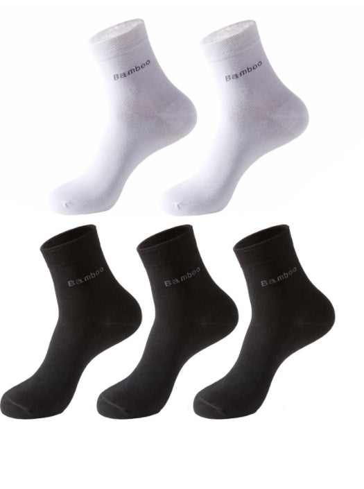 Strumpor Enfärgade Strumpor Herr Mid-tube Bamboo Fiber Strumpor Herr