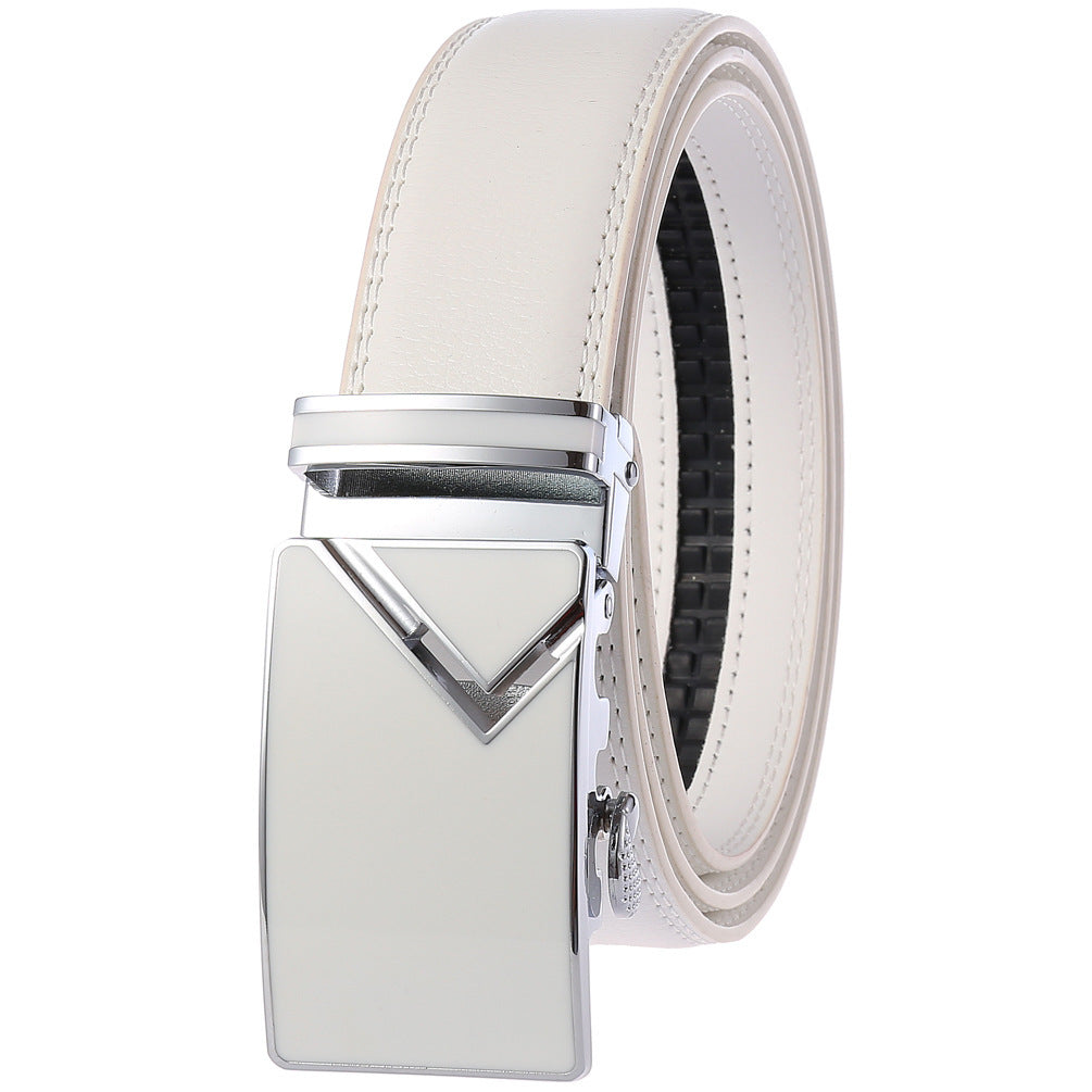Men's Fashion Automatic Buckle Belt - 6 Versatile Color Combinations