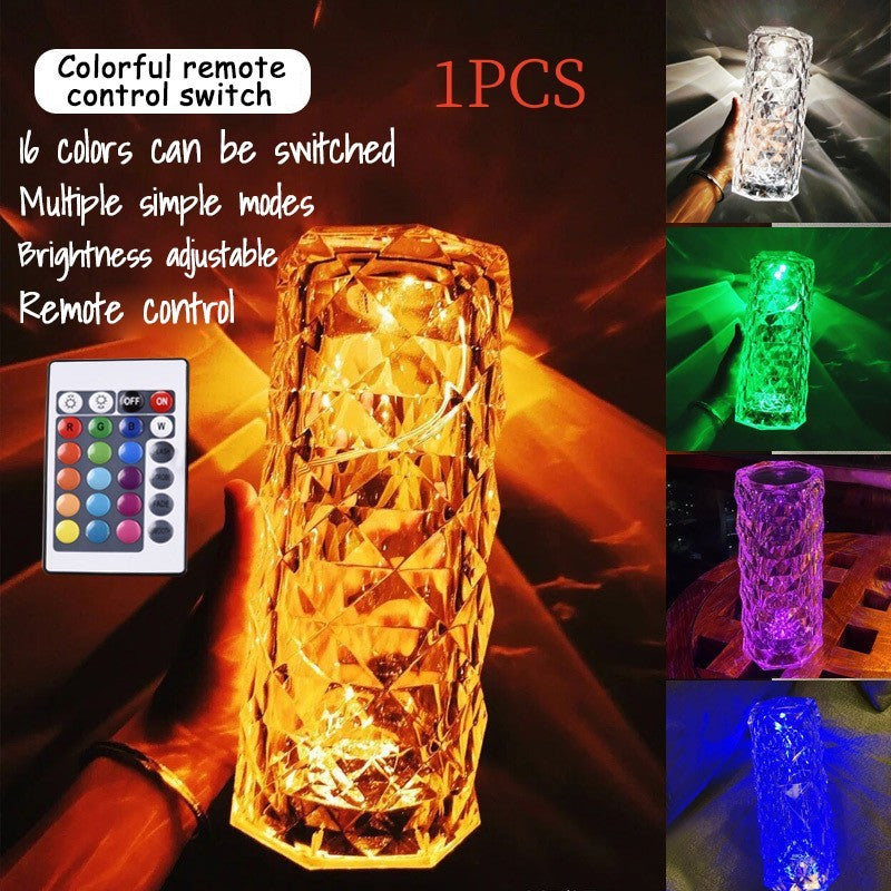 Rose Crystal Sovrum Touch Pétale Nattljus