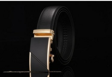 Men's Leather Two-Layer Business Korean Classic Suit Belt - Professional Durability