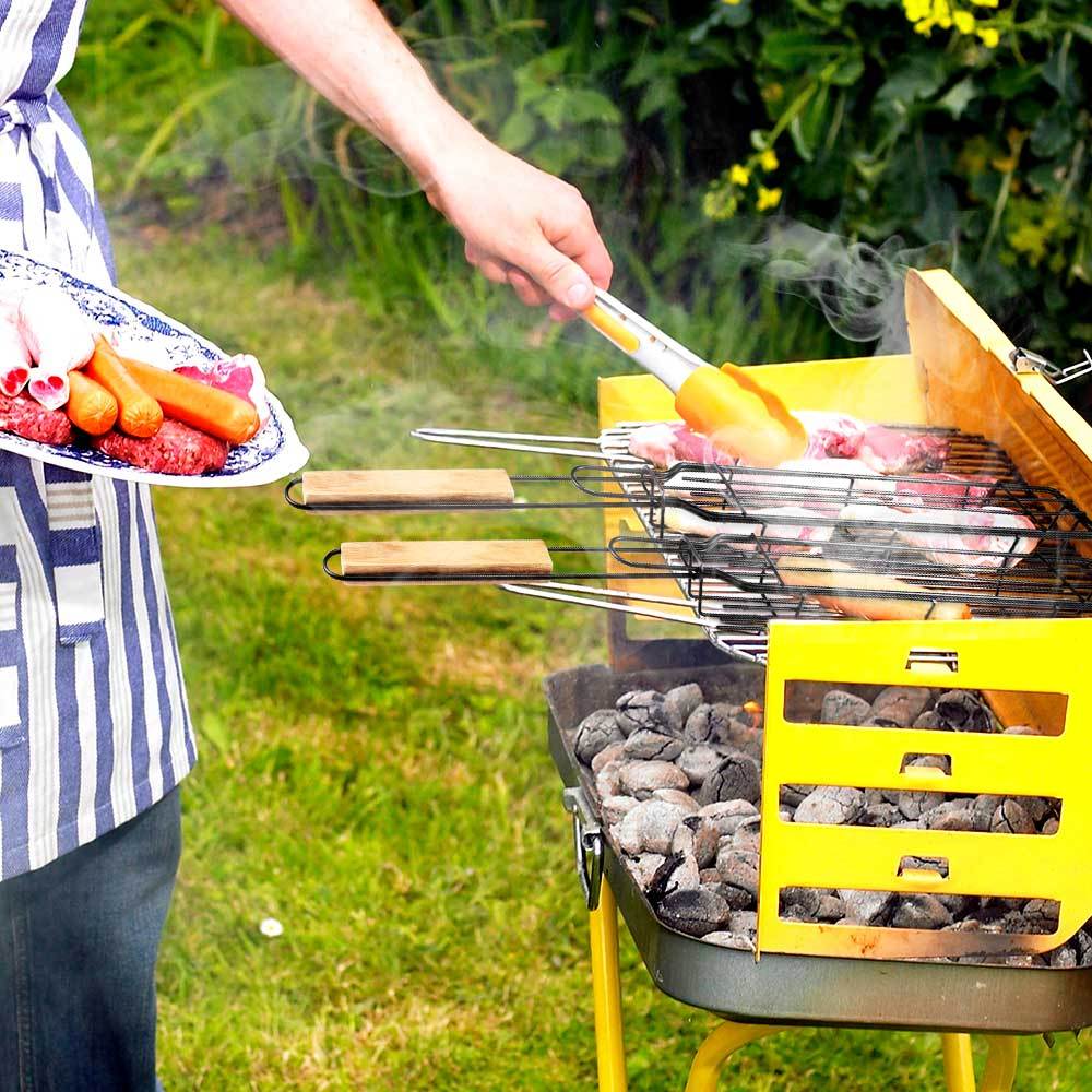 BBQ Grillnät Rostfritt Stål Verktyg Kökstillbehör