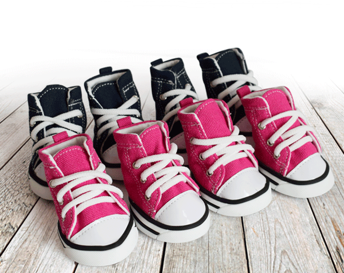 Pet Denim Canvas Shoes - Waterproof Non-Slip Breathable Dog Shoes
