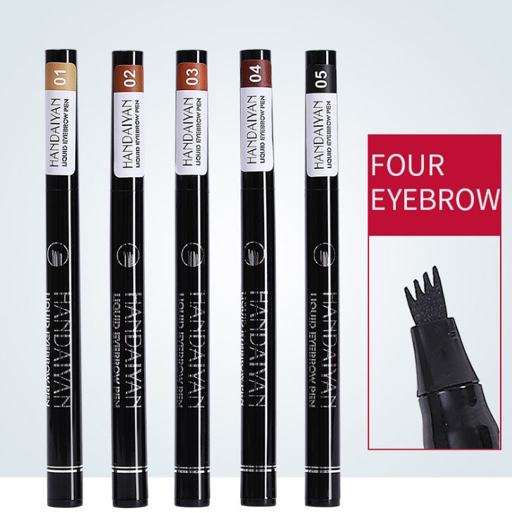Microblading ögonbryn Pencil Vattentät Gaffel Tip Tattoo Pen Tinted Fin Sketch Ögonbryn Pennor Lång varaktigt ögonbryn