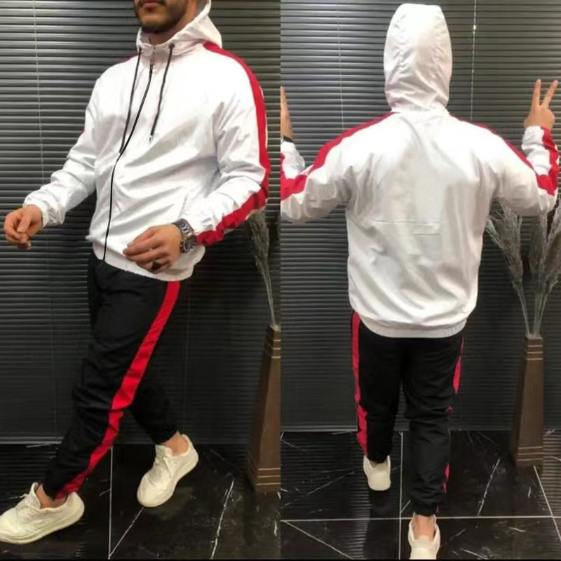 Costume de sport pour jeunes à manches longues pour hommes