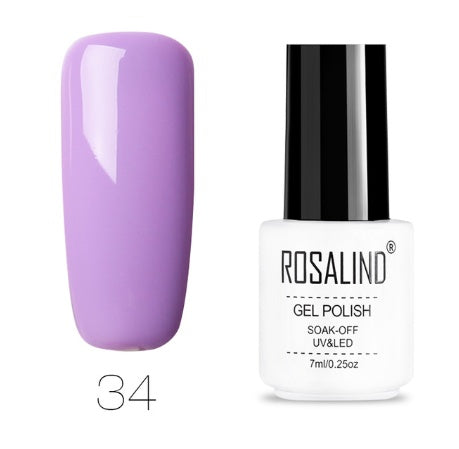 ROSALIND Pure Colors Gel Polish Collection - 7ML | 58 Colors + Base/Top UV/LED