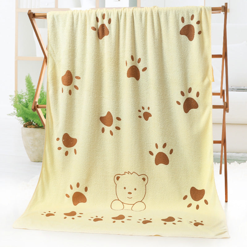 Serviette de bain serviette de plage imprimé dessin animé