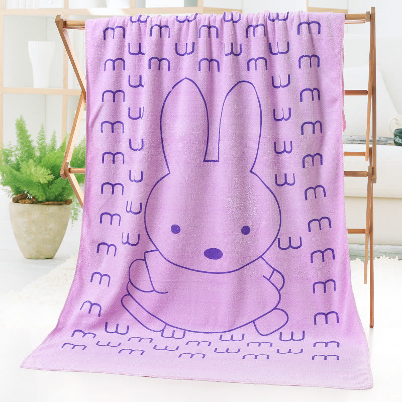 Serviette de bain serviette de plage imprimé dessin animé