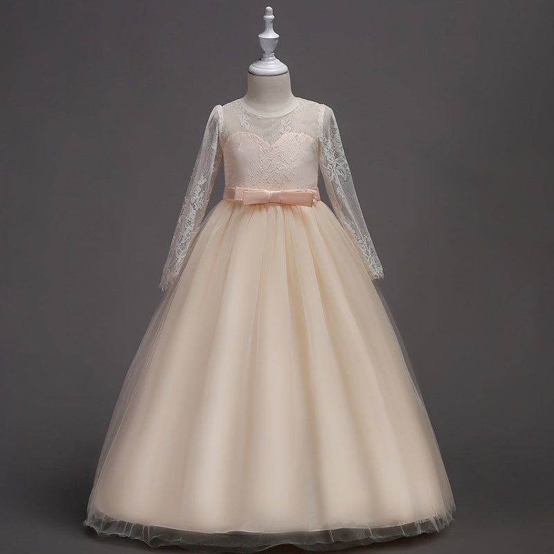 Robe longue à fleurs pour fille