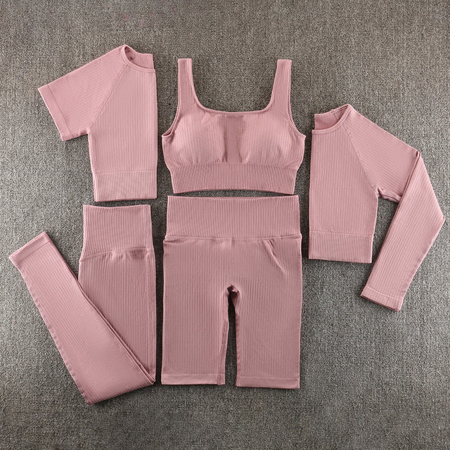 Ensemble de yoga sans couture, vêtements de sport, vêtements de sport, vêtements d'entraînement