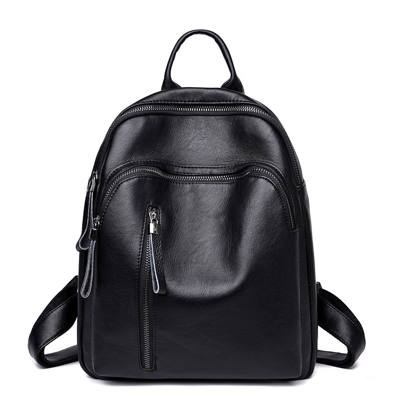 New Korean Ladies PU Backpack Fashion Tide All-Match Leisure Travel Backpack Bag