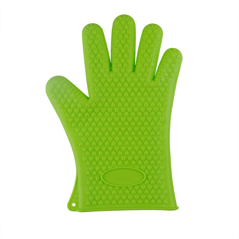 100% Food Grade Silicone Heat Resistant Grill Gloves Silicone Oven Mitts