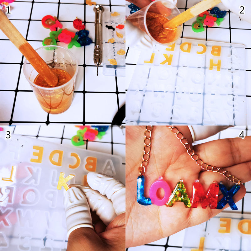 DIY Small Alphabet Mould Set for Epoxy Crafts