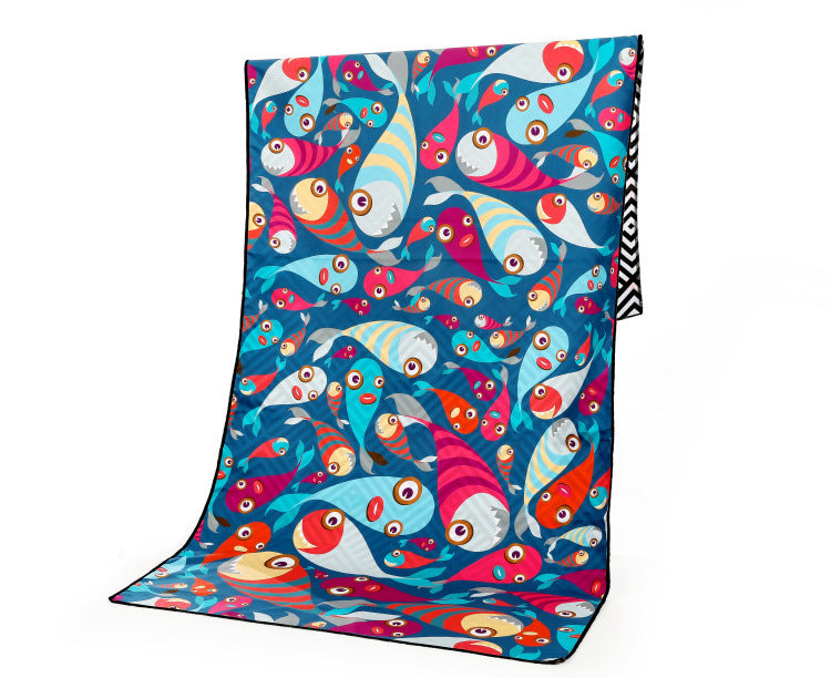 Serviette de plage de serviette de sport de plein air de voyage