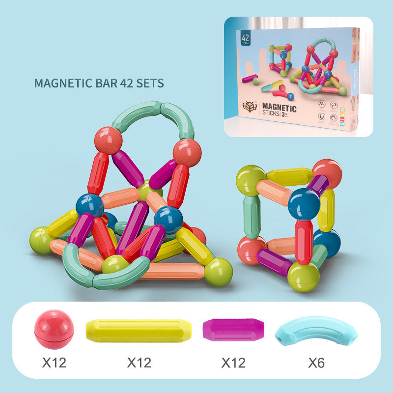 Bébé jouets bâton magnétique blocs de construction jeu aimants enfants ensemble enfants aimants pour enfants briques de jouet magnétiques