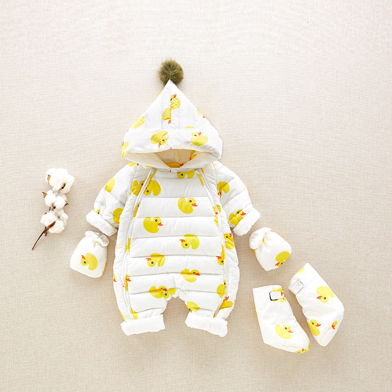 Doudoune blanche hiver bébé