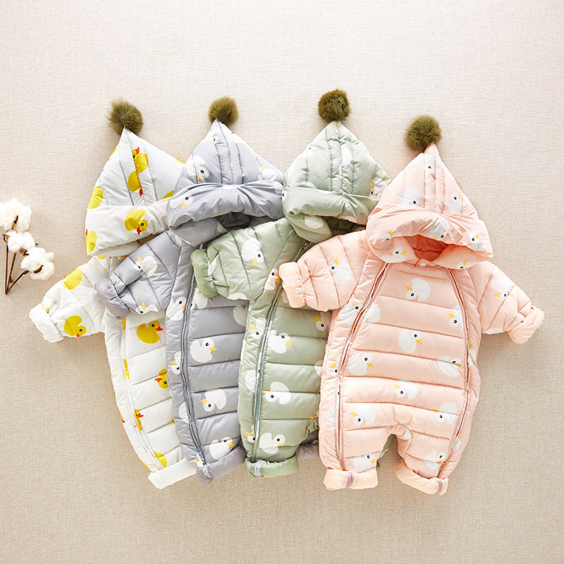 Doudoune blanche hiver bébé