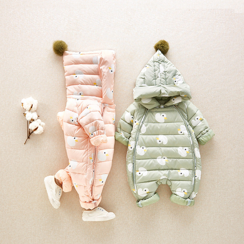 Doudoune blanche hiver bébé