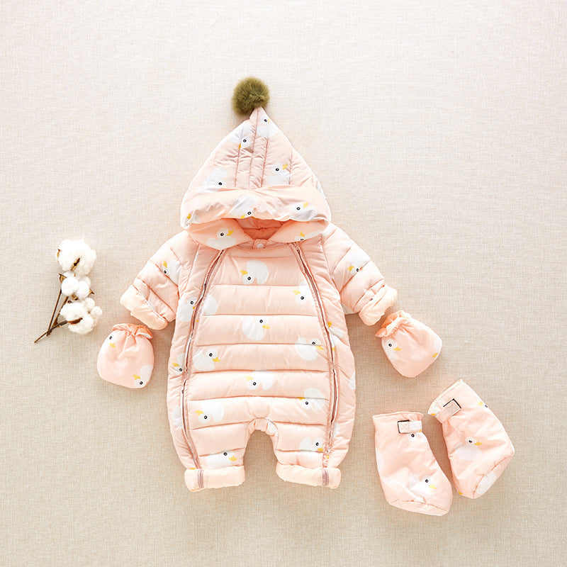 Doudoune blanche hiver bébé