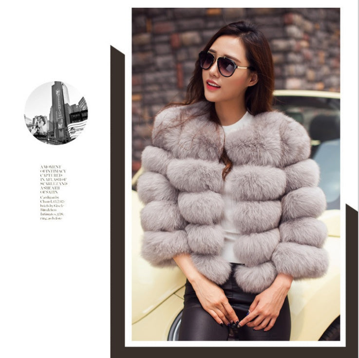 S-3XL vison manteaux femmes hiver nouvelle mode fausse fourrure manteau élégant épais chaud vêtements d'extérieur fausse fourrure veste Chaquetas Mujer