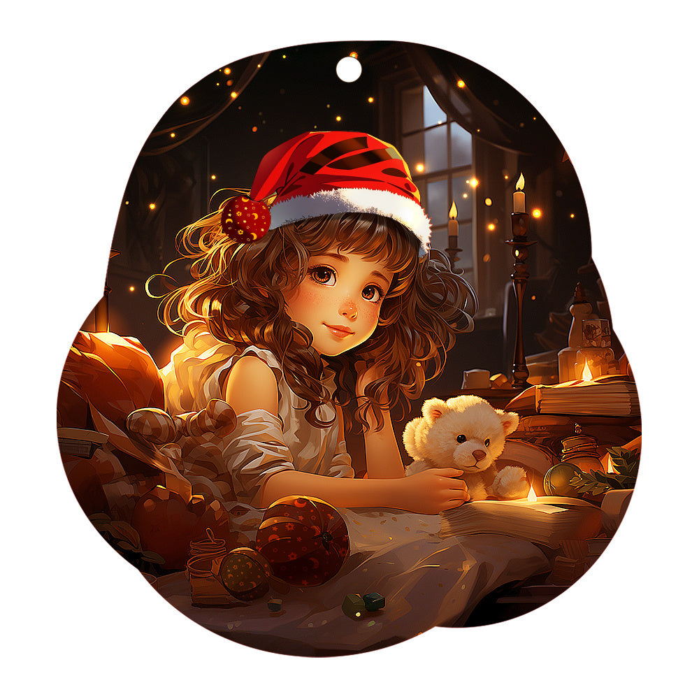 Pendentif de voiture de décoration de noël, ornement suspendu, décoration de maison, pendentif de décoration intérieure