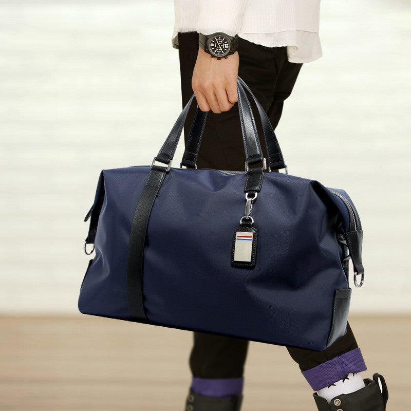 Korean-Style Foldable Outdoor Duffel - Modern Men's Adventure Travel Bag