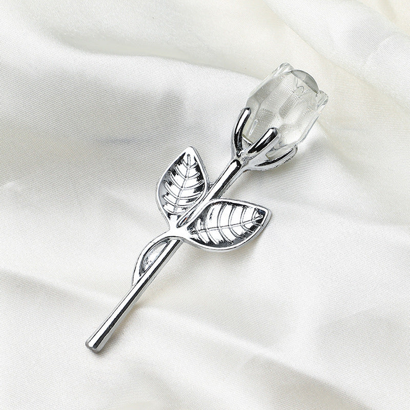 Cristal Métal Rose Saint Valentin Petit Cadeau Mariage