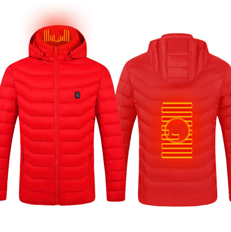 Nouveau Veste chauffante manteau USB veste électrique chauffage coton vêtements thermiques gilet chauffant