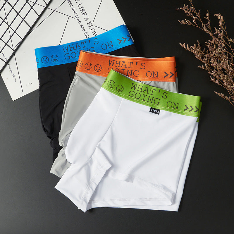 Tunna boxershorts i silkesblandning med medelhög midja för män