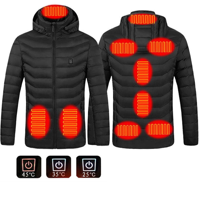 Nouveau Veste chauffante manteau USB veste électrique chauffage coton vêtements thermiques gilet chauffant