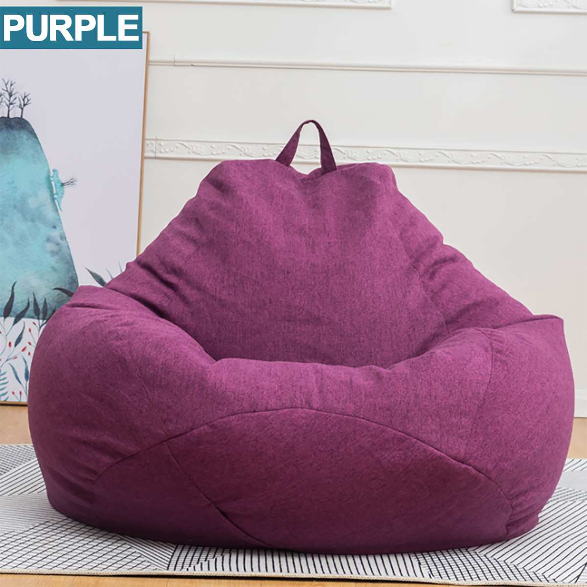 Fauteuil poire géant doux et confortable