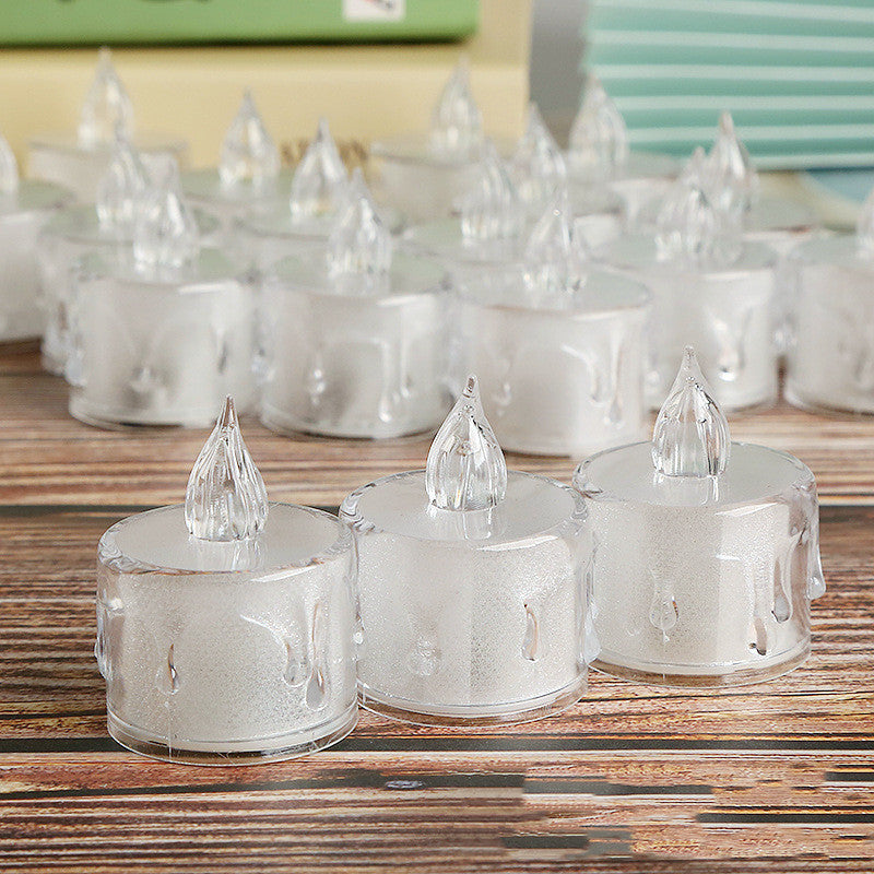 Bougies électroniques à Led, cire de thé éclairée, lampe de décoration pour la maison