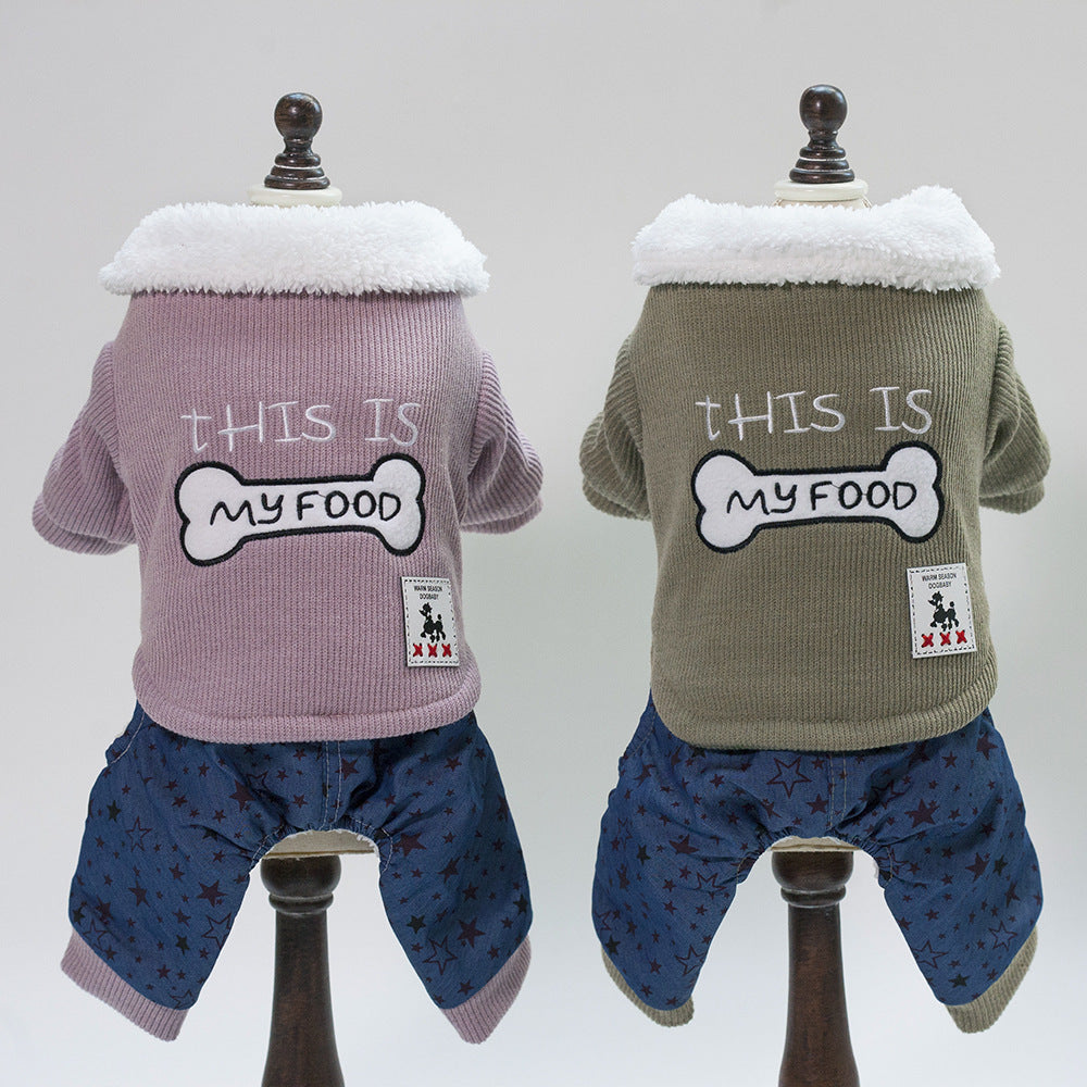 Vêtements pour animaux de compagnie en os