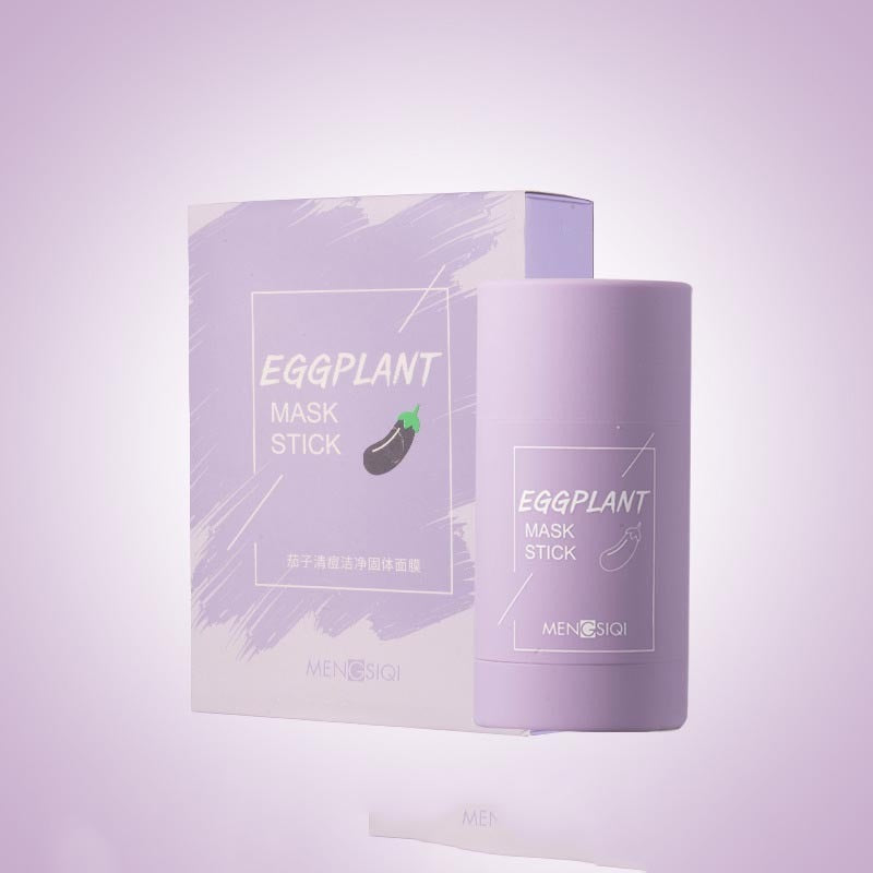 Green Tea Oil Control äggplanta Acne Cleansing Mask Hudvård återfuktande Ta bort Blackhead Fine Pores lera mask