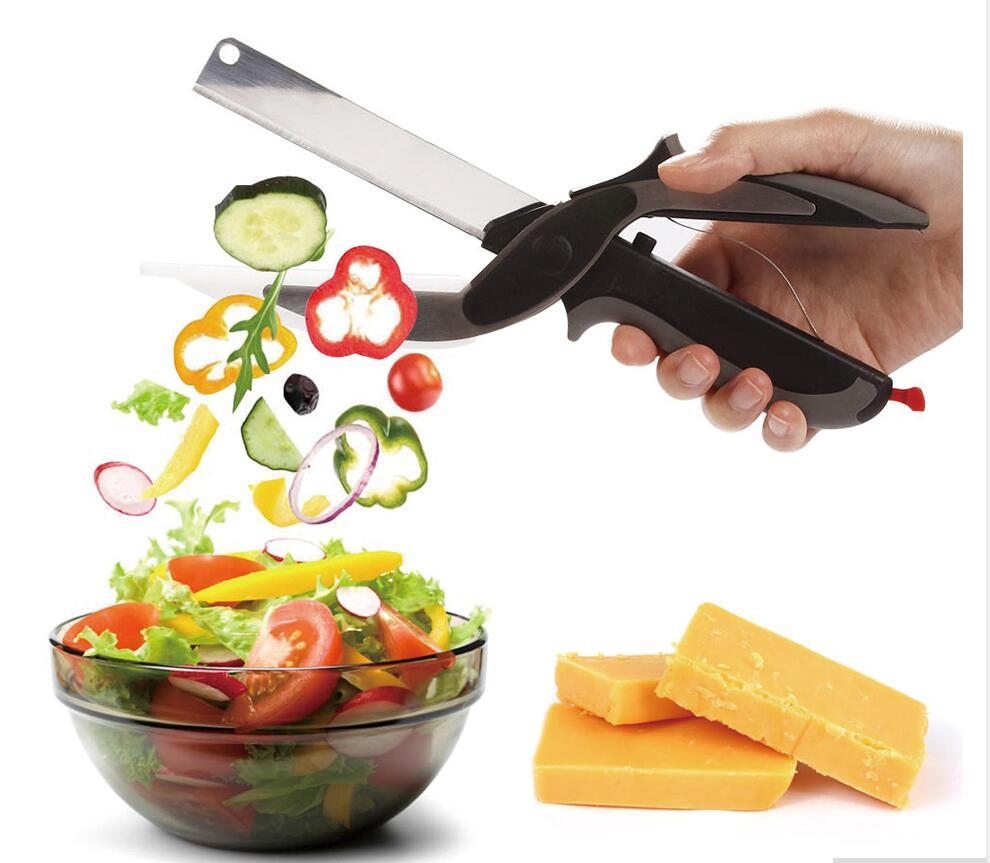 2 in 1 Stainless Steel Kitchen Knife Slicer Vegetable Slicer