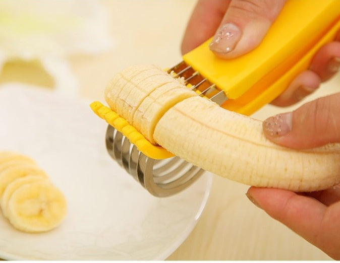 Kitchen Equipment Banana Slicer - Stainless Steel Ham Sausage Cutter