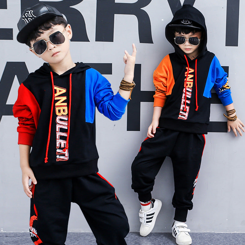 Boys' Spring Suit - Korean Style Long-Sleeved Sports Two-Piece Set
