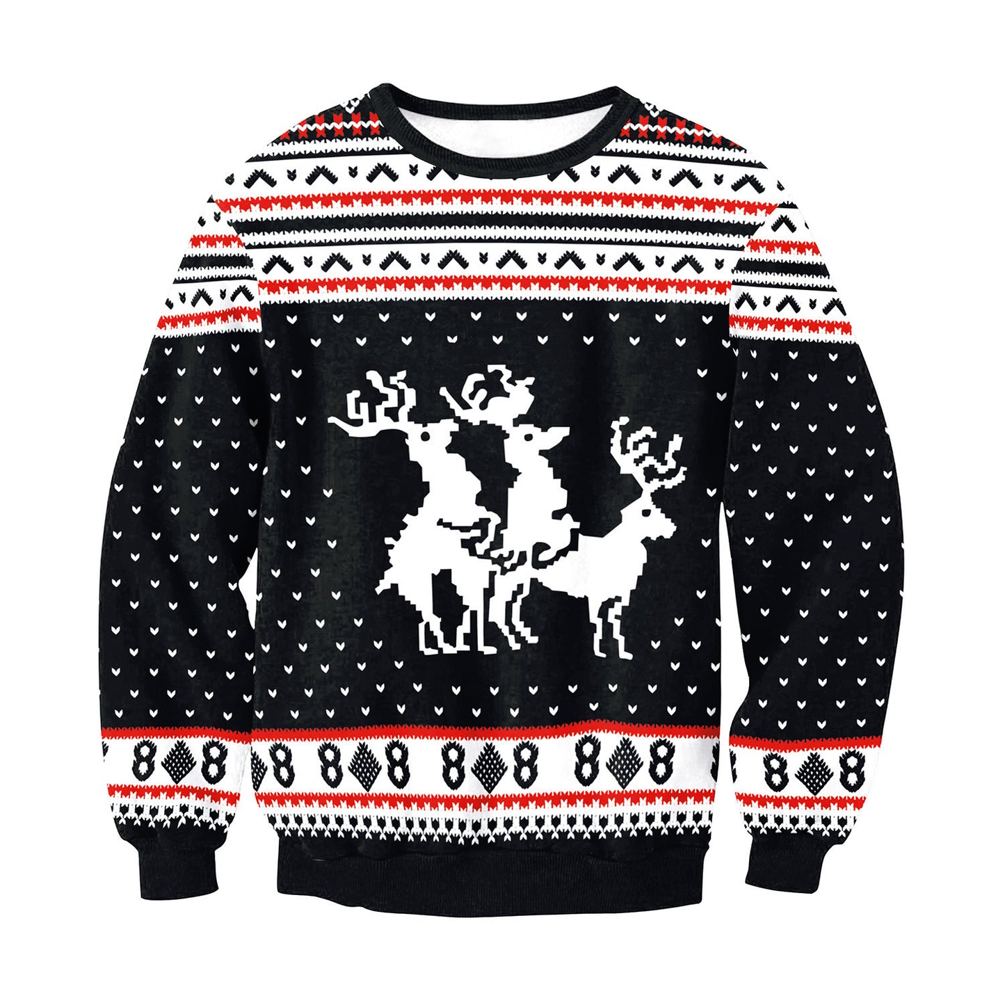 Funny Christmas Sweater Holiday Santa Elf Funny Women Men Sweaters Tops Autumn Winter Clothes for Winter