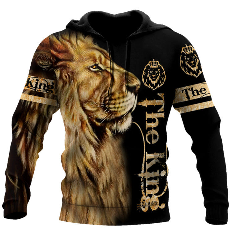 Sweats à capuche pour hommes Cool Street à imprimé animal