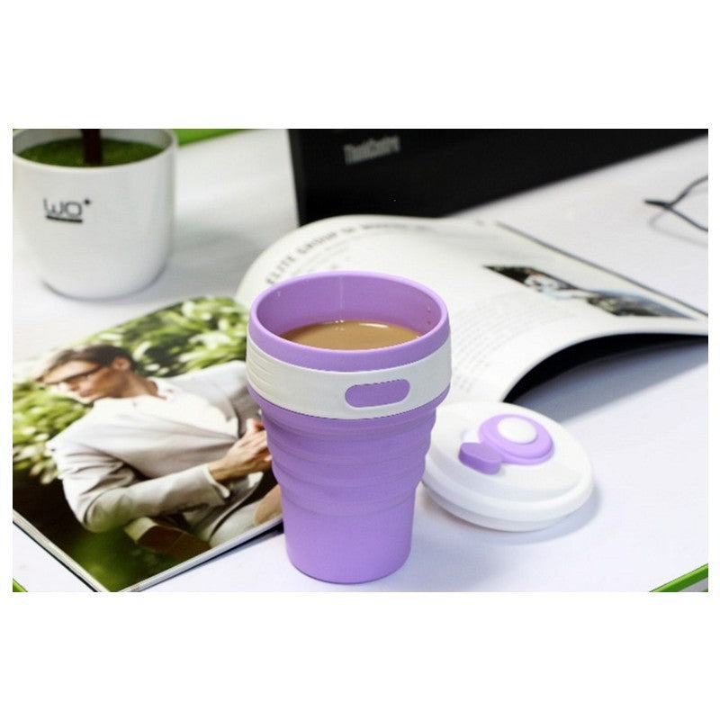 Coffee Mugs Travel Collapsible Silicon Cup Folding Water Cups BPA FREE Food Quality Drink Ware Mug Tea Coffee Cups
