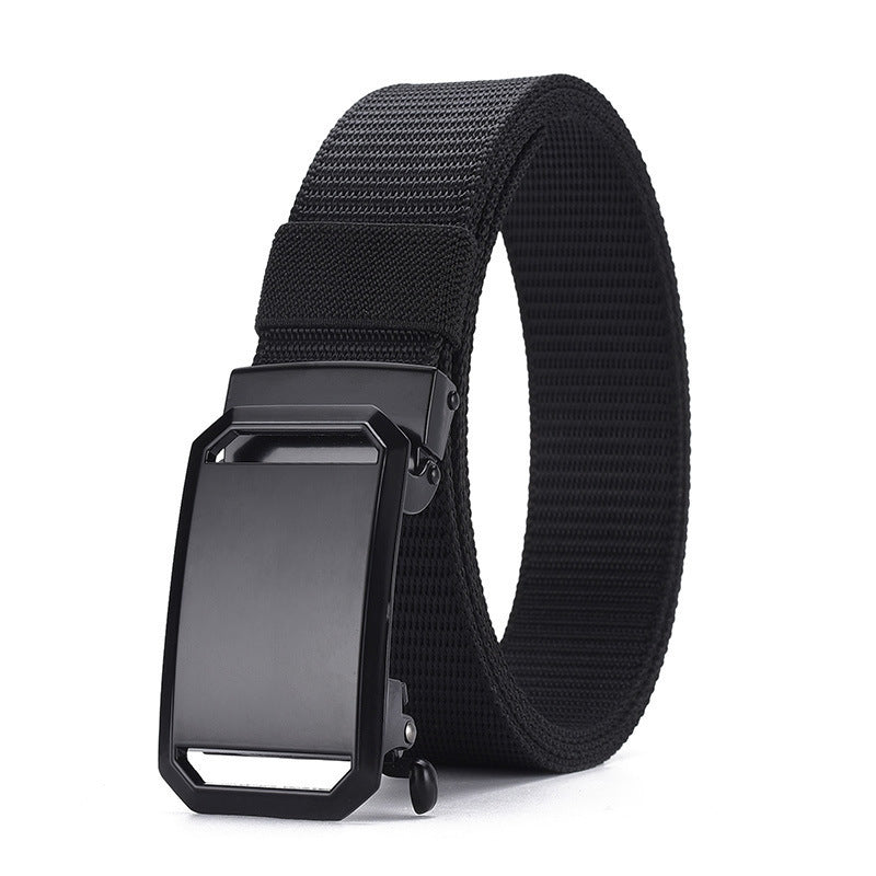 Men's Toothless Automatic Buckle Canvas Belt - Infinite Adjustment