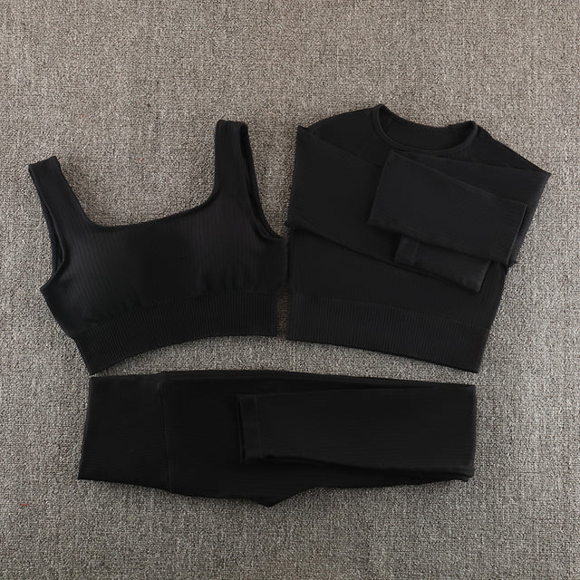 Ensemble de yoga sans couture, vêtements de sport, vêtements de sport, vêtements d'entraînement