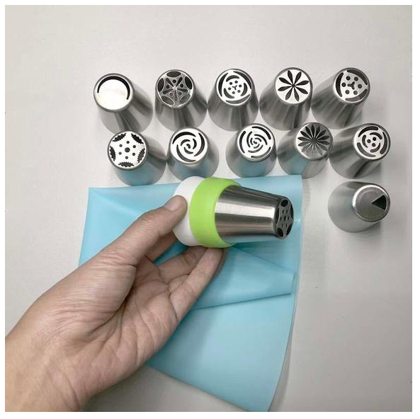 Douille de décoration de gâteau en acier inoxydable 3 en 1, édition limitée, style noël, édition limitée