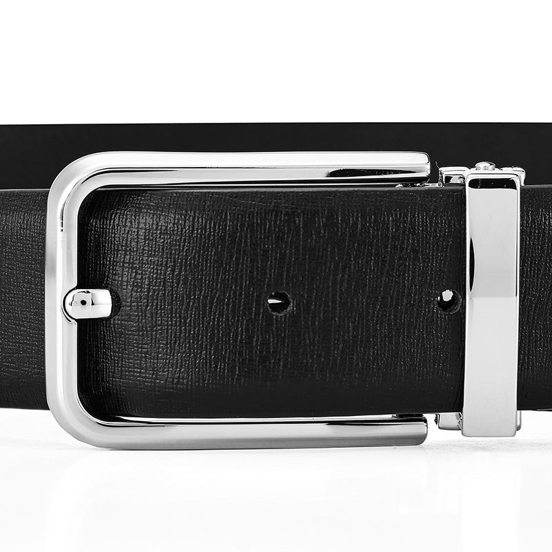 Men's First Layer Cowhide Simplicity Pin Buckle Belt - Authentic Simplicity