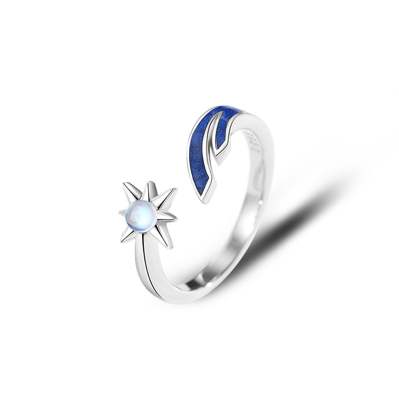 Fashion All Match Sterling Silver Par Ringar för män och kvinnor