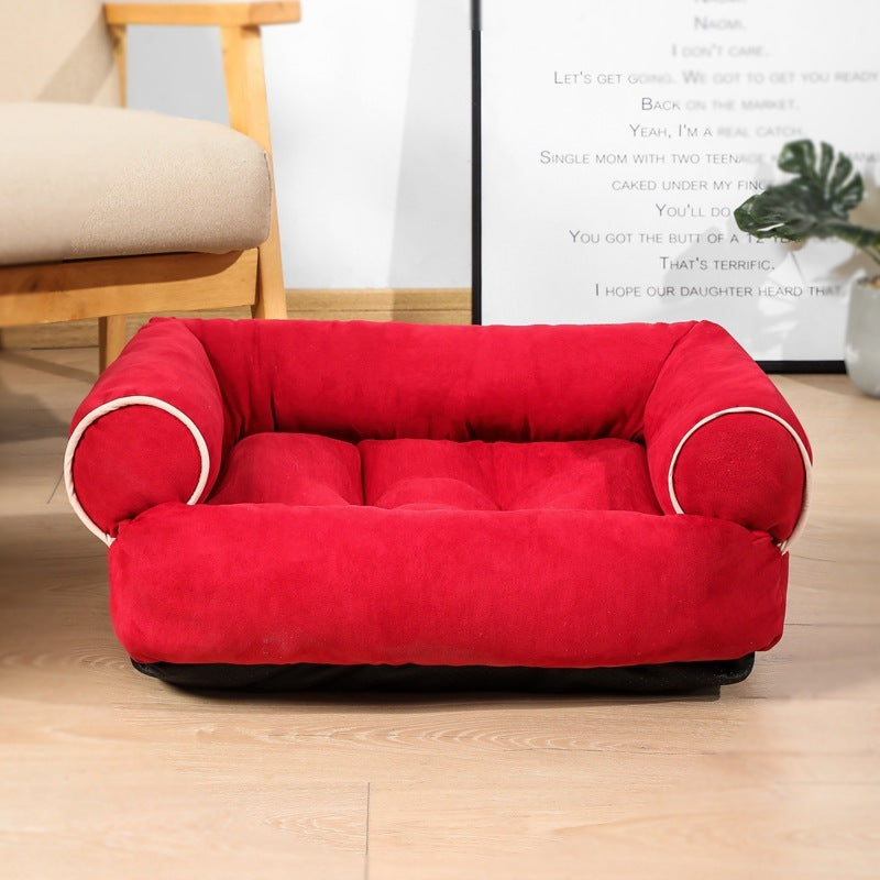 Dog Sleeping Bed Sofa - Premium Pet House with Winter Warm Cushion