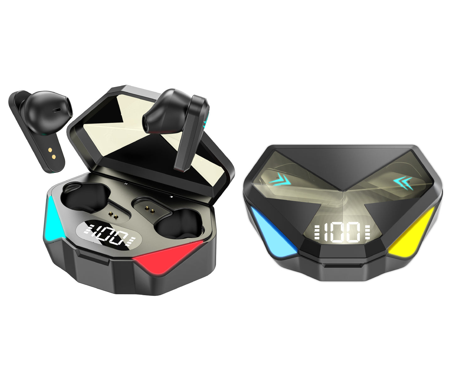Trådlösa spelhörlurar No Delay Brusreducering Bluetooth-hörlurar HIFI-ljud E-Sport Game Headset med mikrofon